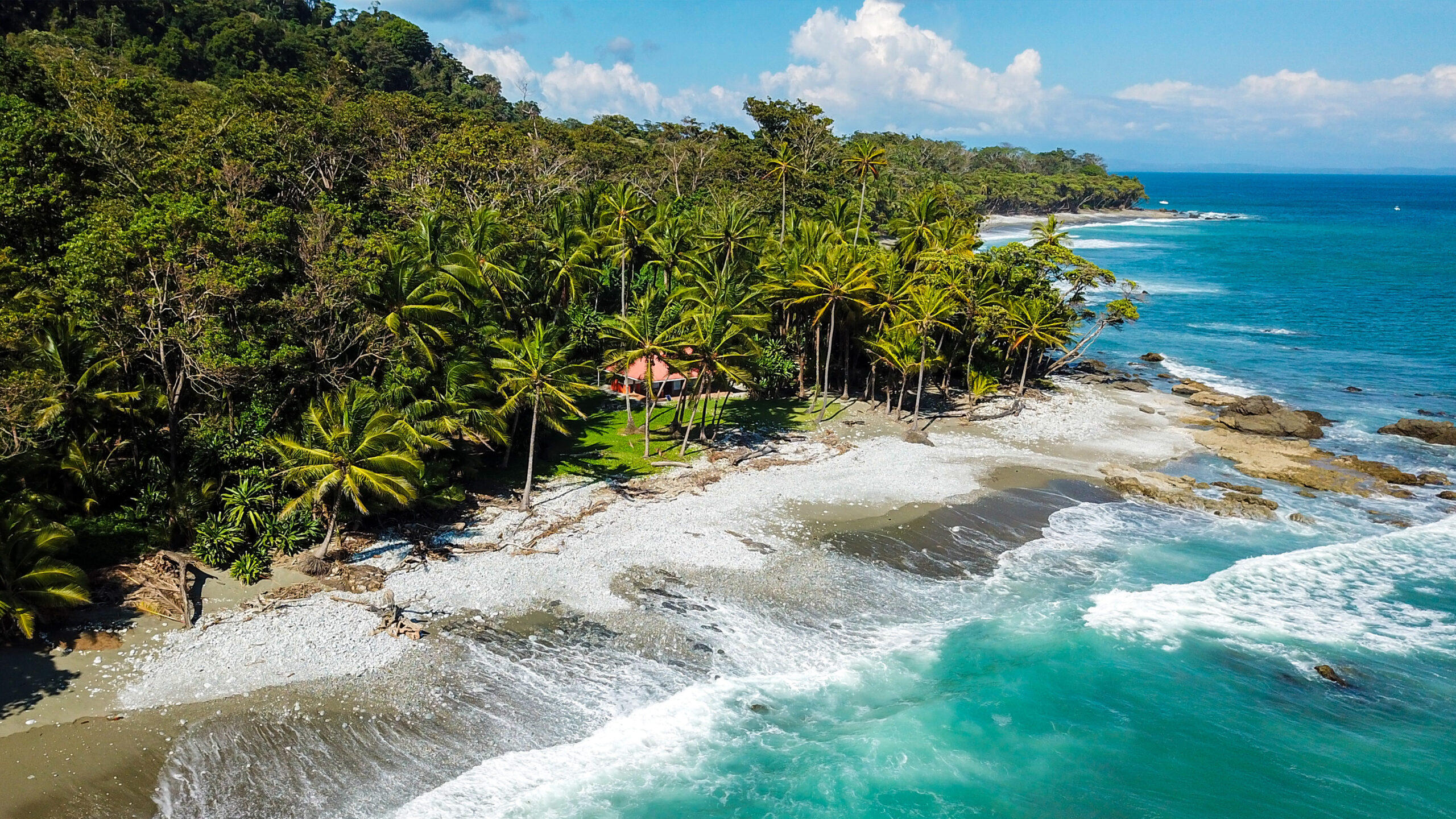 Beautiful beach on the Pacific coast of Costa Rica
