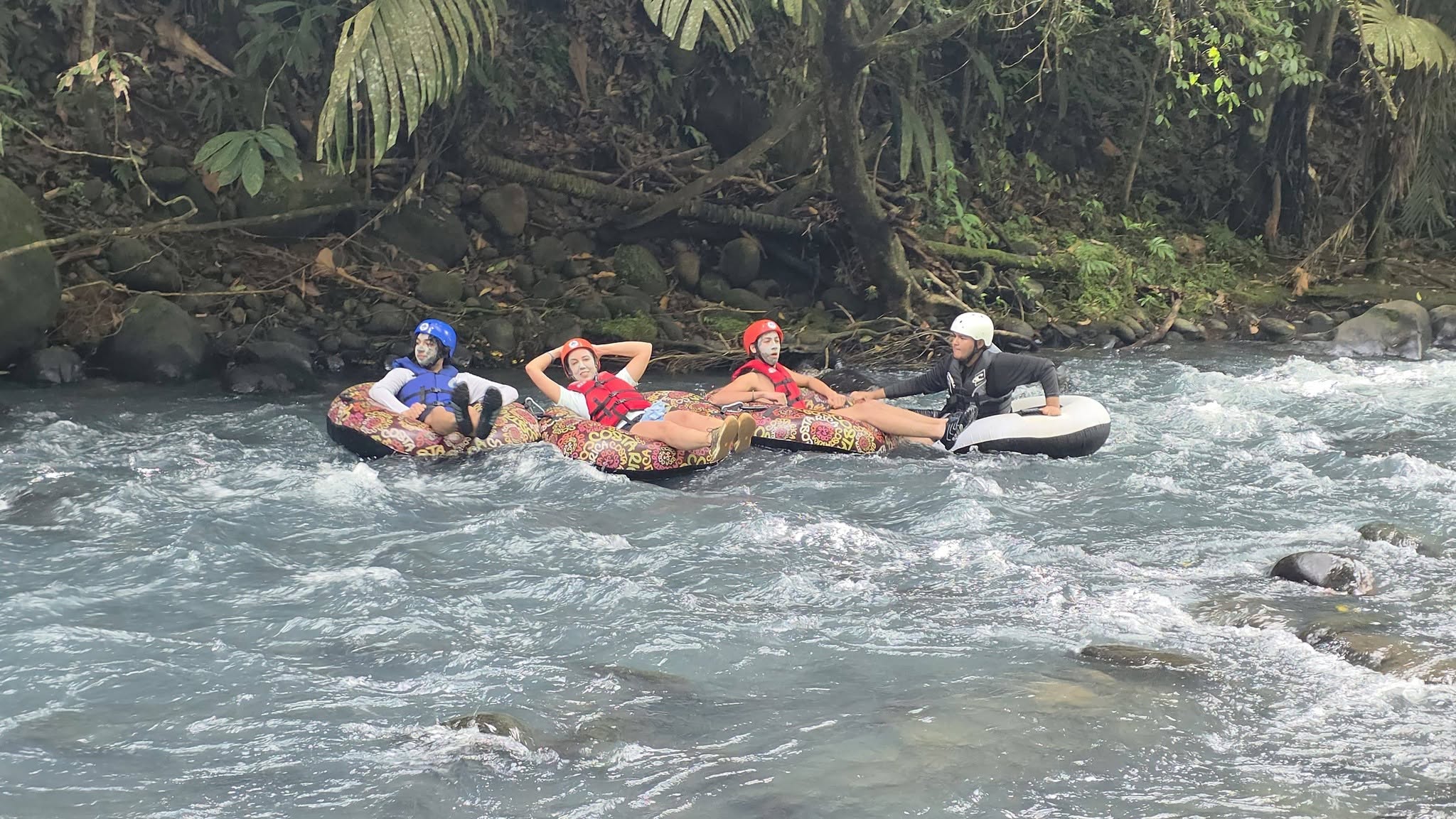 River tubing during a custom Costa Rica adventure