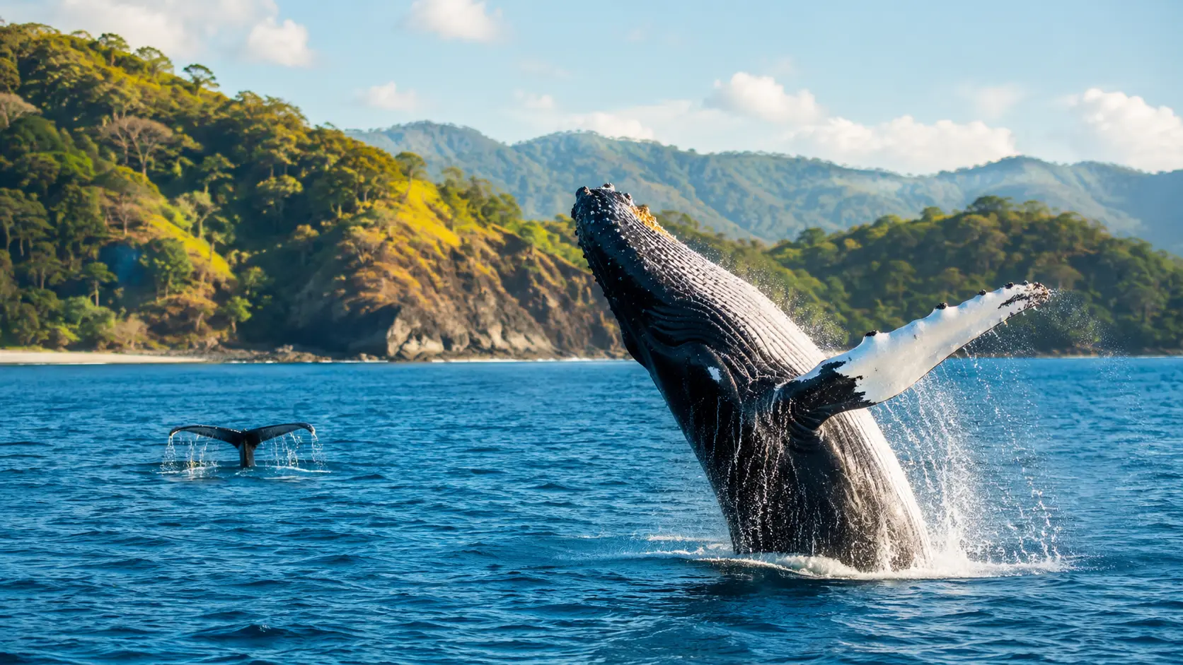 Whale seen during a Costa Rica whale watching tour